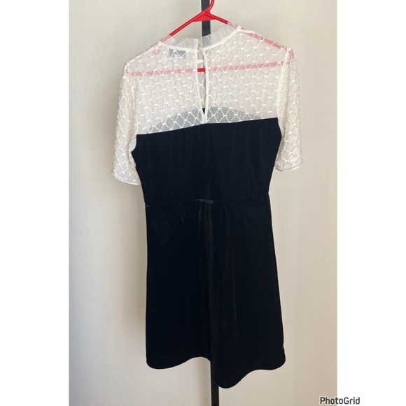 & Other Stories Black Velvet Pearl Top Dress US 6 - Picture 4 of 4